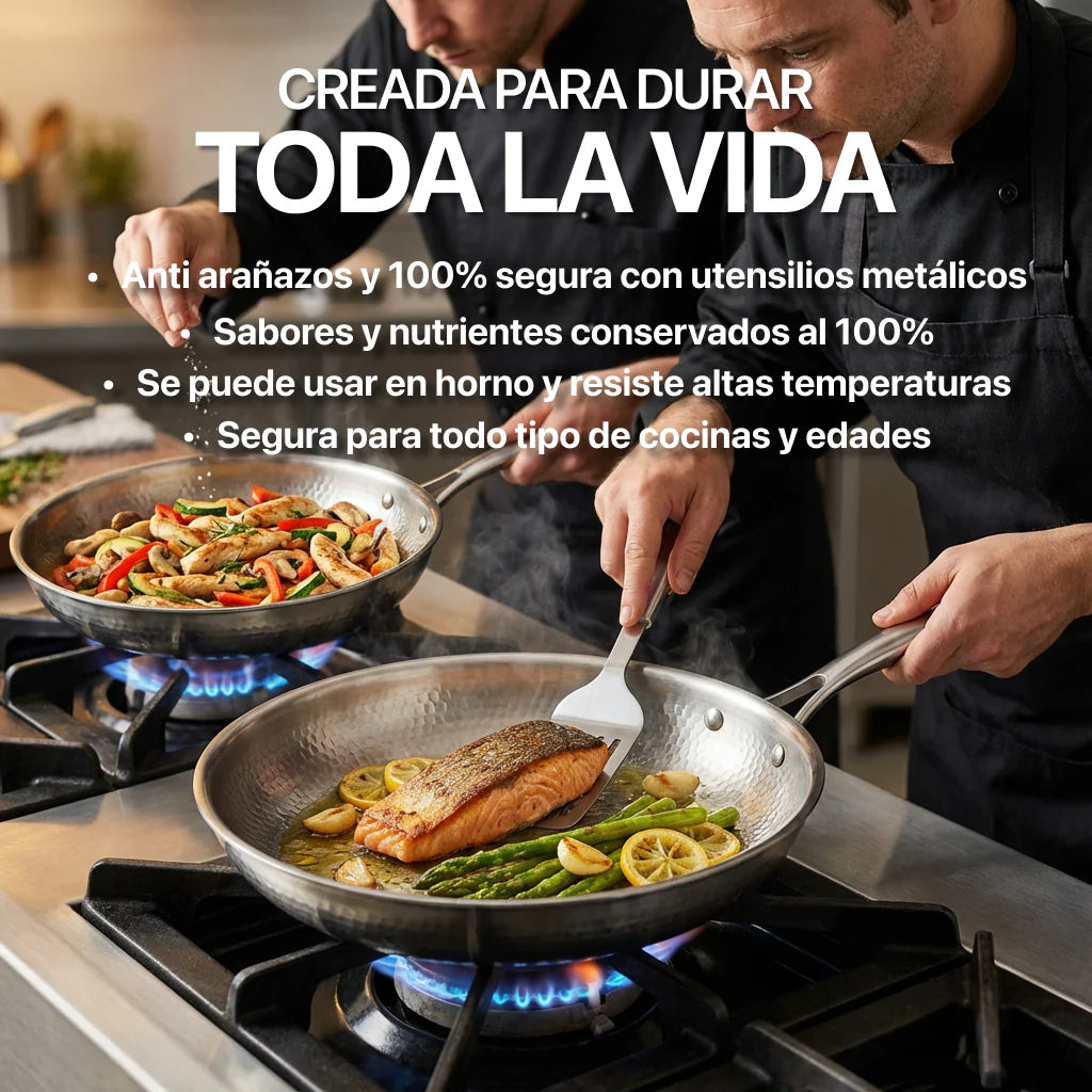Sartén Antiadherente 100% Titanio Premium